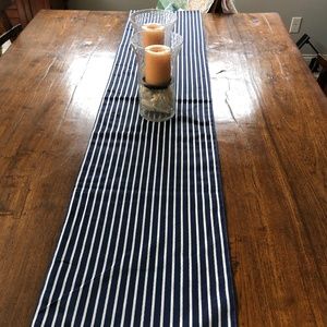 Navy table runner